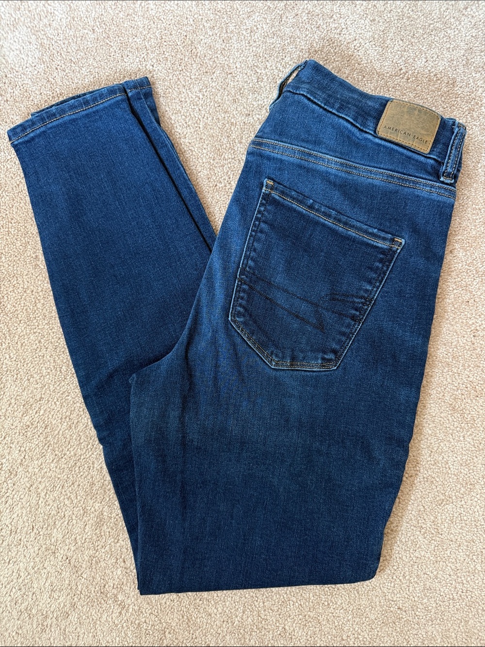 American Eagle Outfitters Women’s Dark Blue Slim Straight Jeans